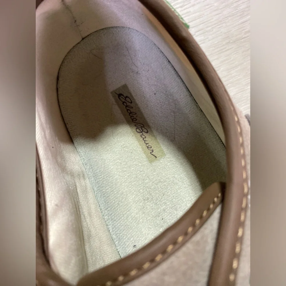 Eddie Bauer Women’s Leather Lace Up Sneakers Henderson Pine Suede Brown Size 10